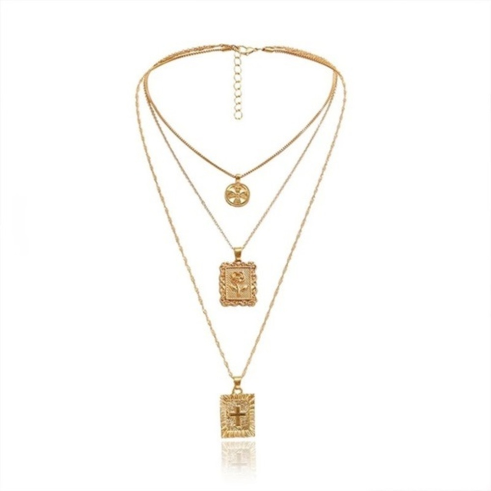 3/$30 💛 Goddess Multi Layer Pendant Necklace - Picture 6 of 7